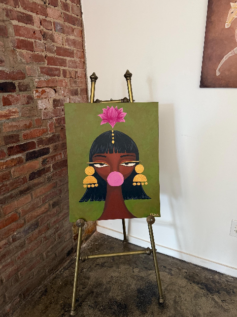 Bubble girl - original painting