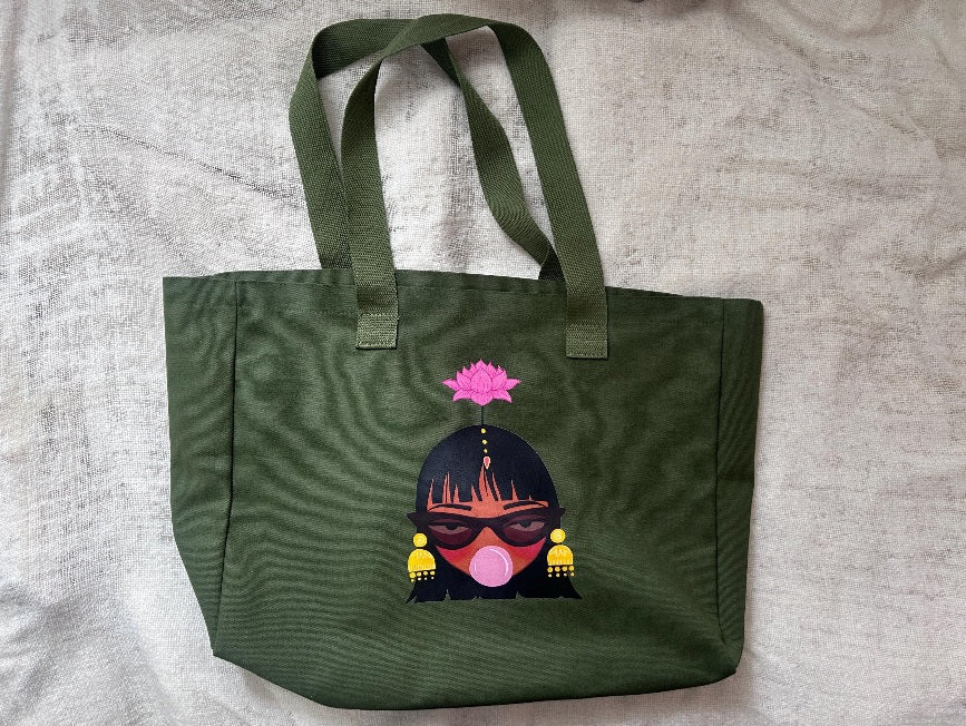 auntie behavior tote bag