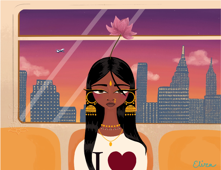 On the Train, In NYC-  print